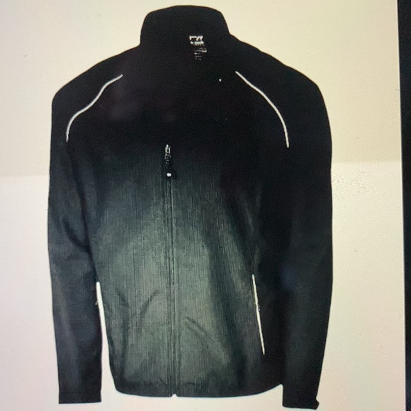 - * NEW* Cutter& Buck Black Water Repellent Golf Jacket Size XXL - Picture 2 of 9